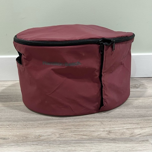 Hamilton Beach Crock Pot Insulated Carry Case Holiday Potluck Zipper Travel Bag - Picture 1 of 8